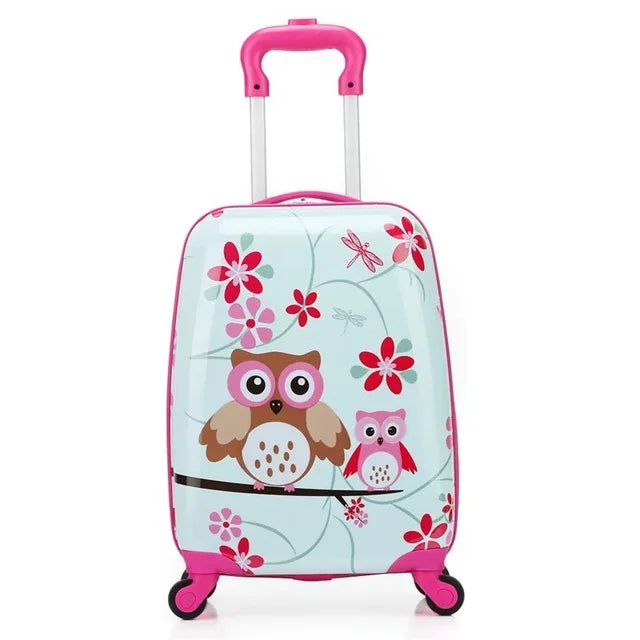 Children Trolley Rolling Luggage 18 Inch Universal Wheel Cartoon Dinosaur Suitcase 13 Inch Travel Bag Backpack Drag Box for Kids