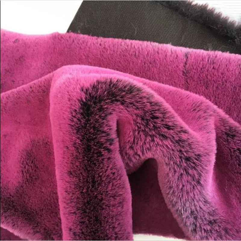 Top Quality,Warm Faux Fur Fabric,2-3cm Hairy,Imitation Mild Rabbit Fur Fabric,DIY,Fur Collar of Winter Coat,165cmx50cm 1pcs
