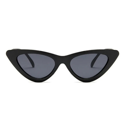 New Retro Fashion Sunglasses Woman Brand Designer Vintage Cat Eye Black White Sun Glasses Female Lady UV400 Oculos