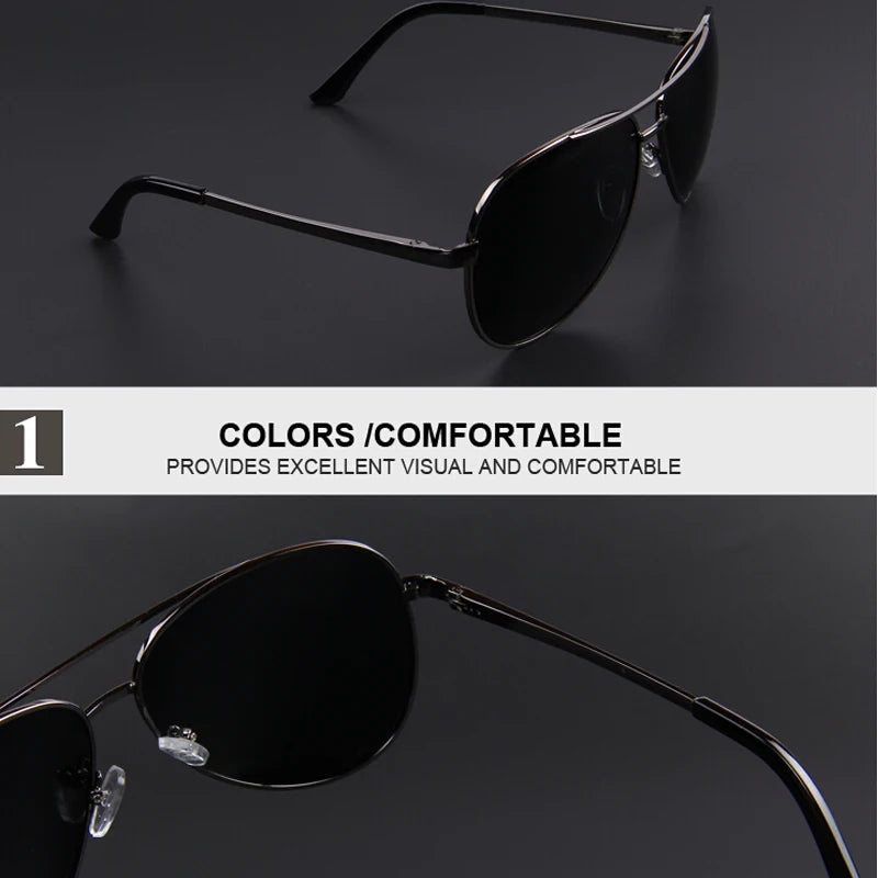 MERRYS Men Polarized Sunglasses Night Vision Driving Sunglasses 100% UV400 Sunglasses