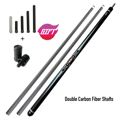 ZOKUE KONLLEN Carom Cues 12mm Tip Technology 3 Cushion Game Cues Carbon Fiber Maple Shaft Professional Libre Billiard Cue Sticks
