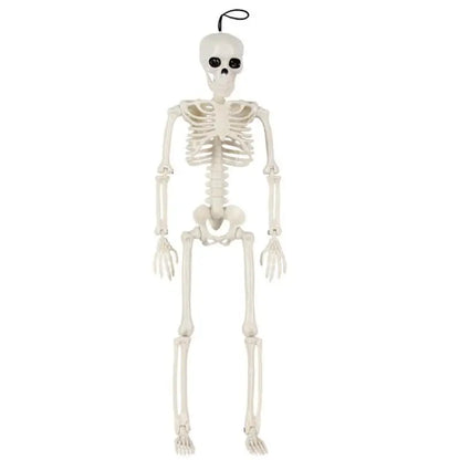 70CM Halloween Human Skeleton Haunted House Hanging Props Home Evil Party Decoration Horror Scary Movable Big Skull Decorations