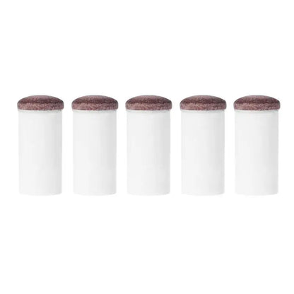 5Pcs Slip-On Pool Cue Tips Plastic Snooker Cue Ferrule Billiard Accessories for Billiards Fans Entertainment