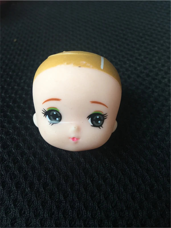 Original Licca Miki Maki Jenney Doll Bald Head Rooted Hair Cartton Anime Princess Heads DIY Plants Hair Head