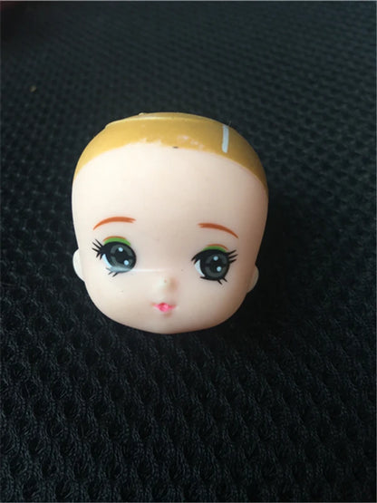 Original Licca Miki Maki Jenney Doll Bald Head Rooted Hair Cartton Anime Princess Heads DIY Plants Hair Head