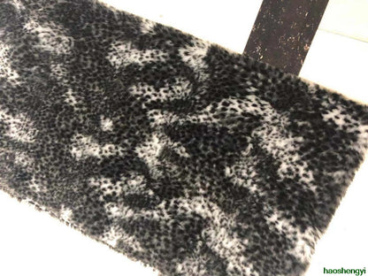 Half Meter Price 2cm Leopard Plush Faux Fur Fabric, Imitation Fur Clothing Fabric