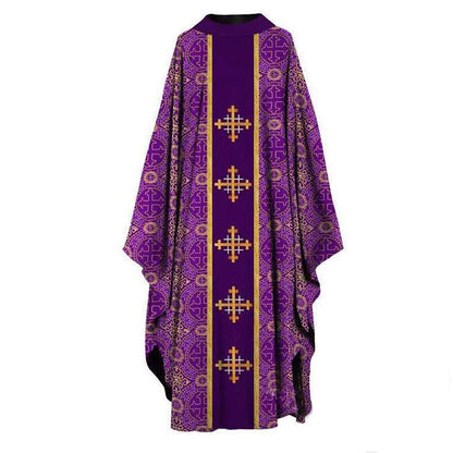 Halloween Cosplay Costume Men Muslim Dress Jubba Thobe Prayer Robe Gown Retro Medieval Priest Monk Missionary Cloak Cape Party