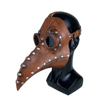 Best New Funny Medieval Steampunk Plague Doctor Bird Mask Latex Punk Cosplay Masks Beak Adult Halloween Event Cosplay Props