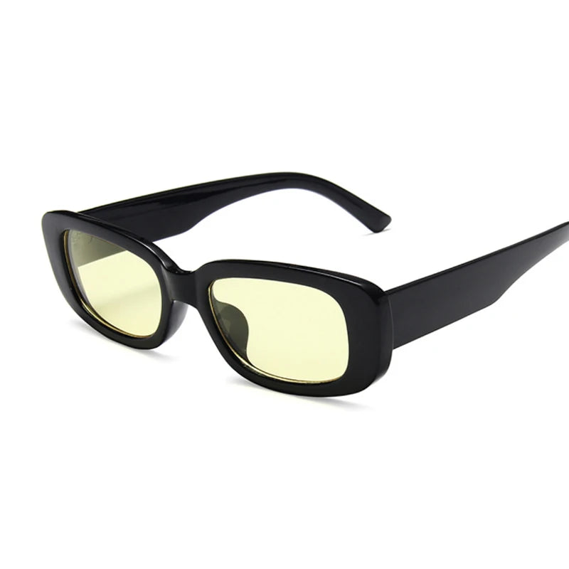 Vintage Square Sunglasses Woman Fashion Brand Designer Sun Glasses Female Retro Black Small Frame Rectangle Oculos De Sol