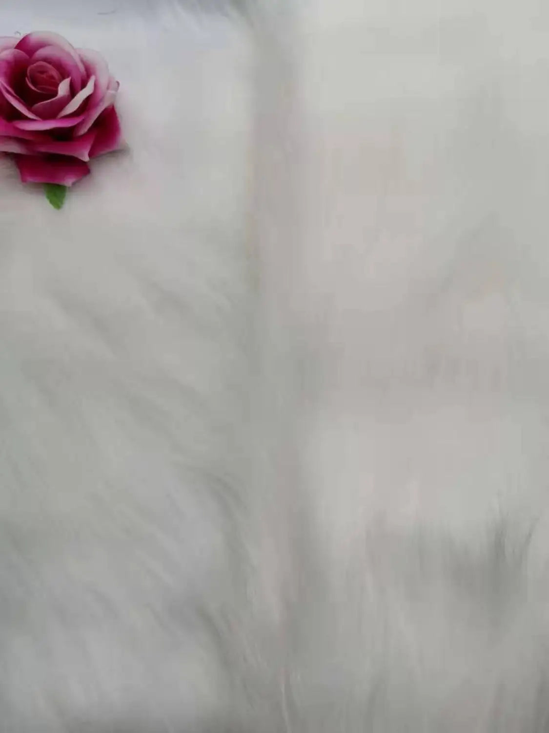 160*50cm White 9cm Thicken Encryption Plush Faux Fur Fabric Decor DIY Fabric Tissue Counter Backdrop Cloth