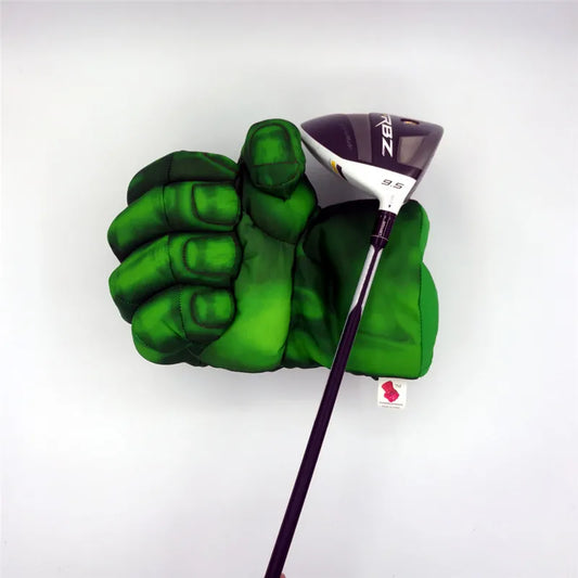 Green Hand the Fist Golf Driver Headcover 460cc Boxing Wood Golf Cover Golf Club Accessories Novelty Great Gift