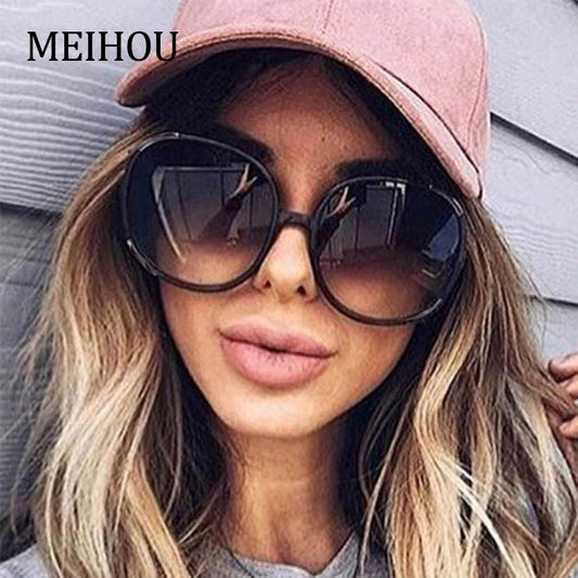 Luxury Round Sunglasses Woman Oversized Female Glasses Gradient Fashion Brand Women Sun Glasses Ladies 2020 Retro Vintage