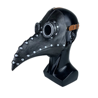 Best New Funny Medieval Steampunk Plague Doctor Bird Mask Latex Punk Cosplay Masks Beak Adult Halloween Event Cosplay Props