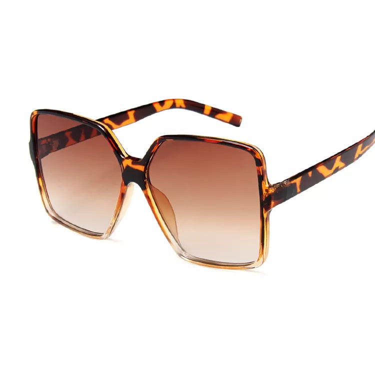 Black Square Oversized Sunglasses Woman Big Frame Colorful Sun Glasses Female Mirror Oculos Unisex Gradient Hip Hop Shades