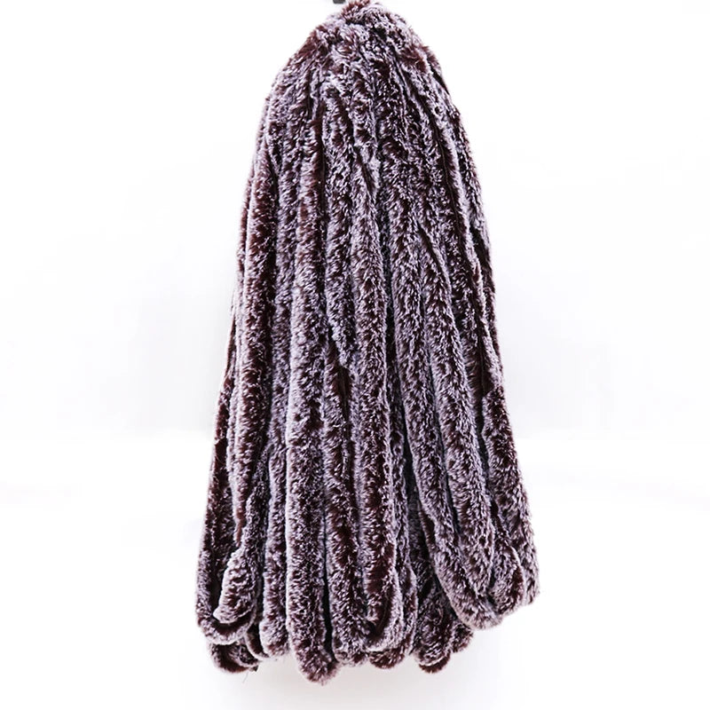 10m/Set Faux Rabbit Fur Ribbon for Trim Clothes Accessory Artificial Fur Strips Coat Hood Hat DIY Fluffy Garment Materialsse