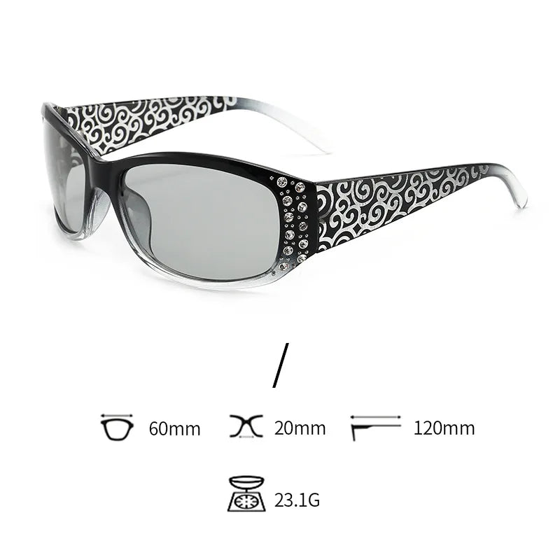 DANKEYISI Women Polarized Sunglasses Female Rhinestone Sunglasses Driving Travel Outdoor Eyewear UV400 Sun Glasses Lady