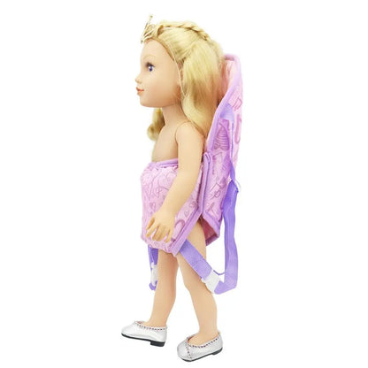 18 Inch Baby Carrier Backpack Shoulder Bag Doll Accessories Toy Doll Bag High Quality and Is Hand Made Polyester Material #2
