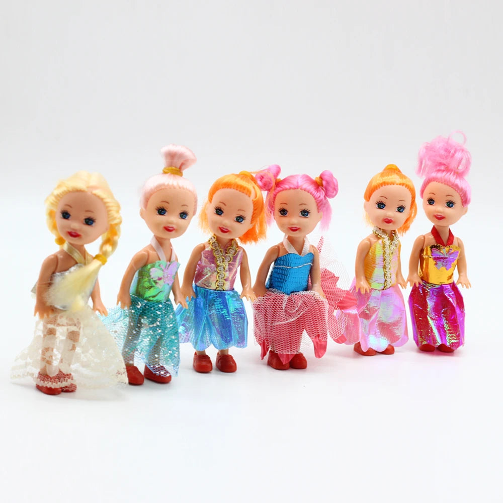 1pc 3.5inch Popular Fashion Dolls Toys Girl Dolls , Super Cute Small Dolls 10cm