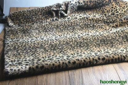 Half Meter Price 2cm Leopard Plush Faux Fur Fabric, Imitation Fur Clothing Fabric