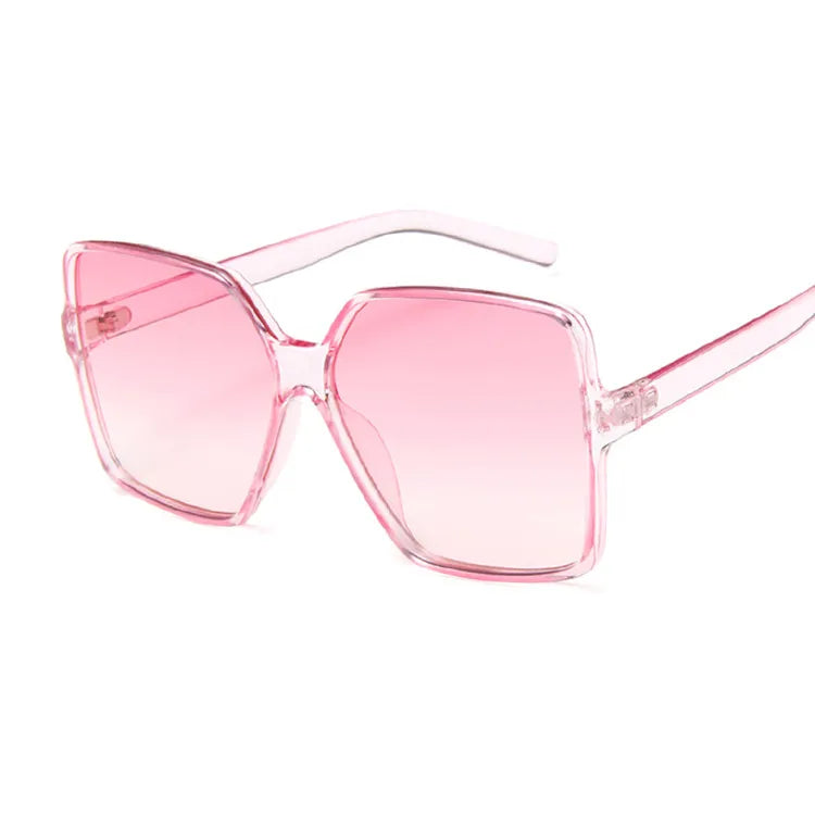 Black Square Oversized Sunglasses Woman Big Frame Colorful Sun Glasses Female Mirror Oculos Unisex Gradient Hip Hop Shades
