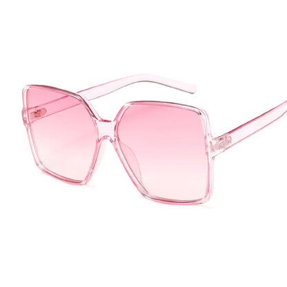 Black Square Oversized Sunglasses Woman Big Frame Colorful Sun Glasses Female Mirror Oculos Unisex Gradient Hip Hop Shades