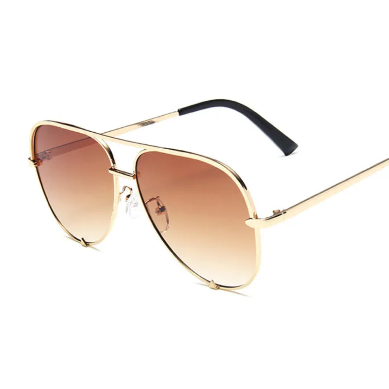 Classic Vintage Sunglasses Woman Luxury Brand Designer Sun Glasses Female Fashion Retro Black Gradient Aviation Oculos De Sol