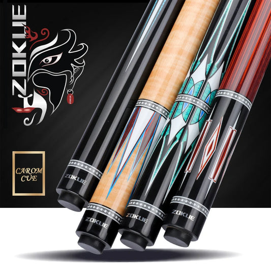 ZOKUE 3 Cushion Billiard Cue Stick With Professional Carom Taper 12mm Tip 142 Cm Libre Cue for Carom Cue