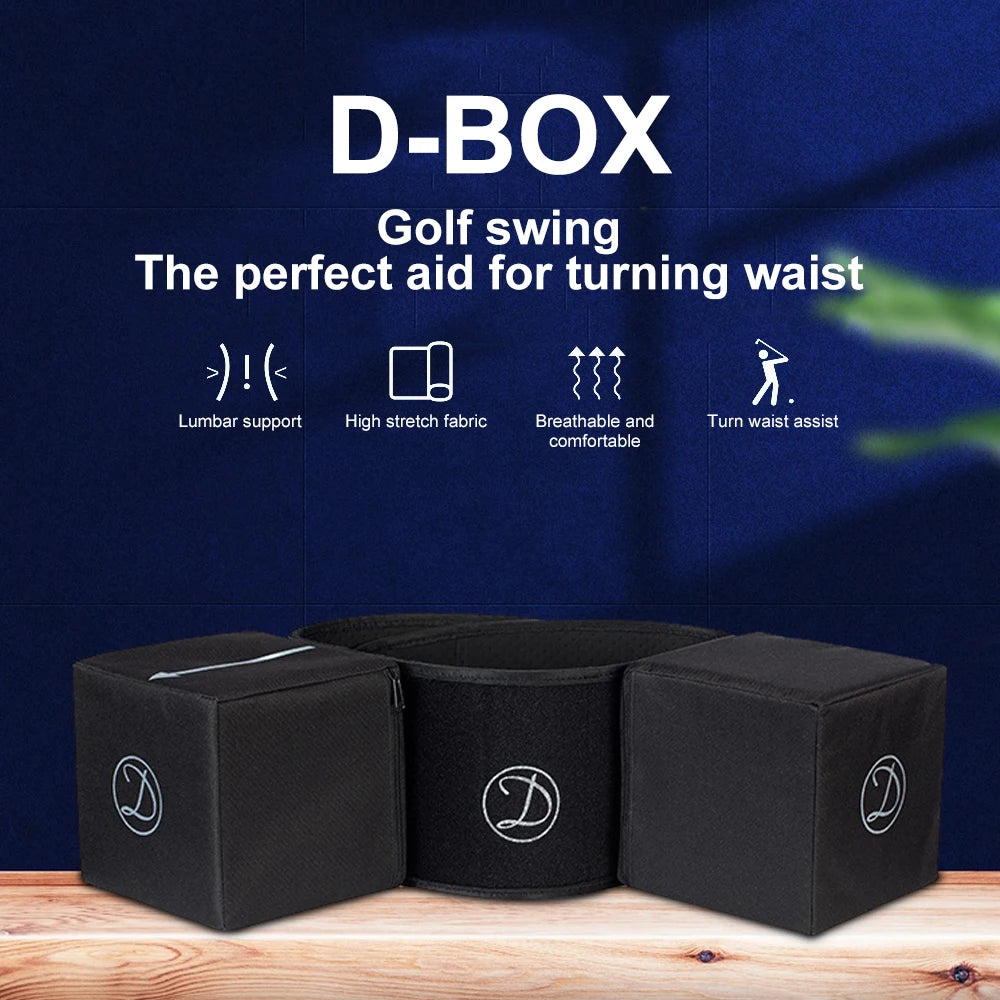 1PC Golf Swing Practice Stick Golf Swing Merlot's New D-Box Golf Indoor Swing and Waist Training Aids Turn to the Waist to Force