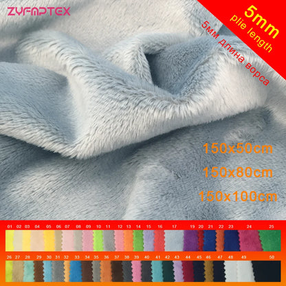 150x50cm Large Size 5mm Hand-Made Doll Head Hair Plush Fabric 103 Colors Optional Soft Plush Fabric