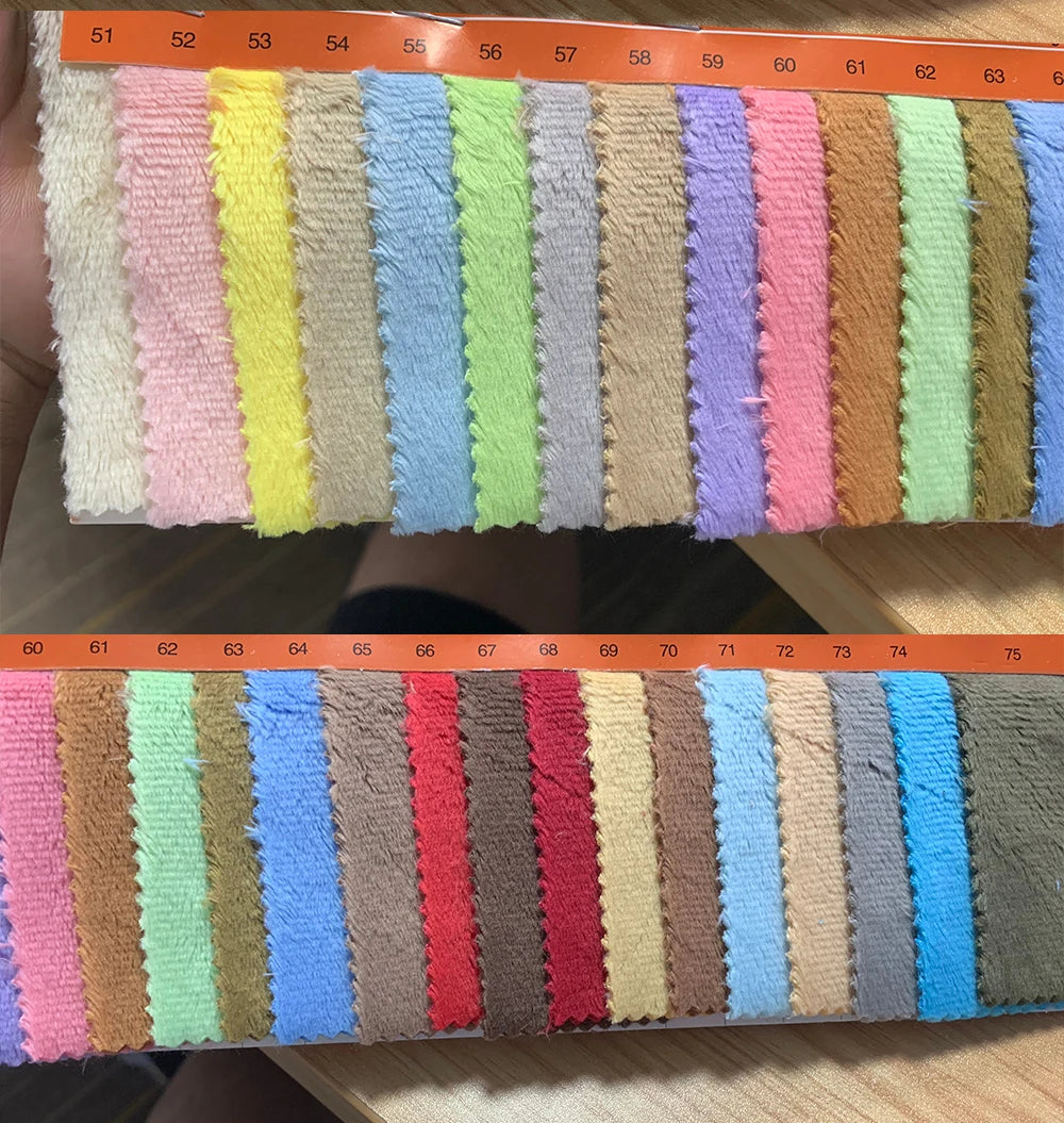 150x50cm Large Size 5mm Hand-Made Doll Head Hair Plush Fabric 103 Colors Optional Soft Plush Fabric