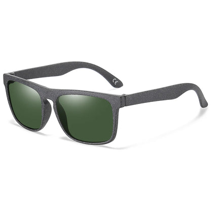 XSW Brand Design Wooden Retro Square Oval Square Men's and Women's Sunglasses Glasses  Wheat Straw Sunglases UV400 7021