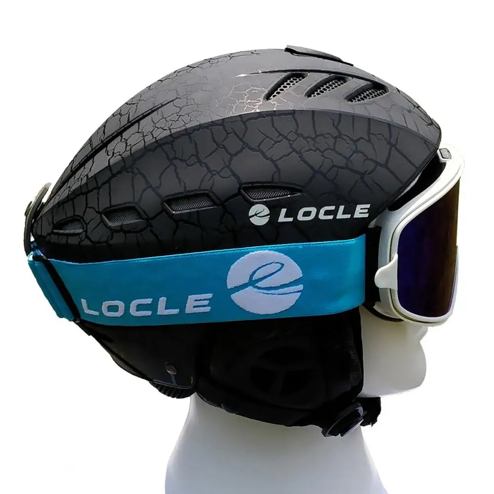 LOCLE Men Skiing Helmet Women Children Boys Girls Ski Helmet Skating Skateboard Snowmobile Motorcycle Helmets Size 52-64cm