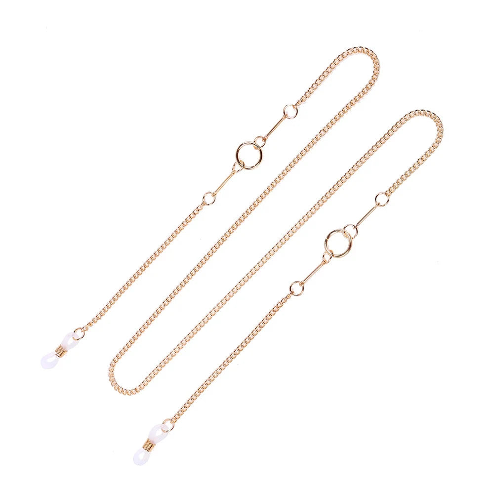 1PCs Women Fashion Pearls Sunglasses Chains Gold Eyeglasses Chains Sunglasses Holder Necklace Eyewear Retainer Accessories