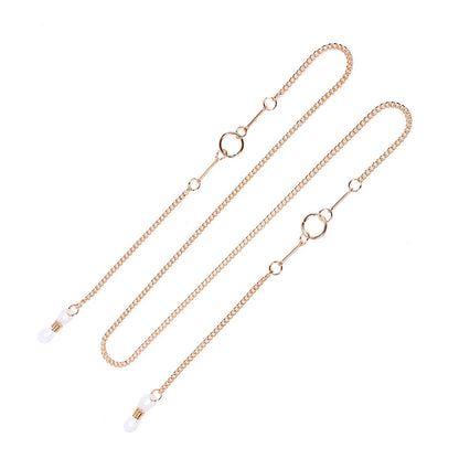 1PCs Women Fashion Pearls Sunglasses Chains Gold Eyeglasses Chains Sunglasses Holder Necklace Eyewear Retainer Accessories