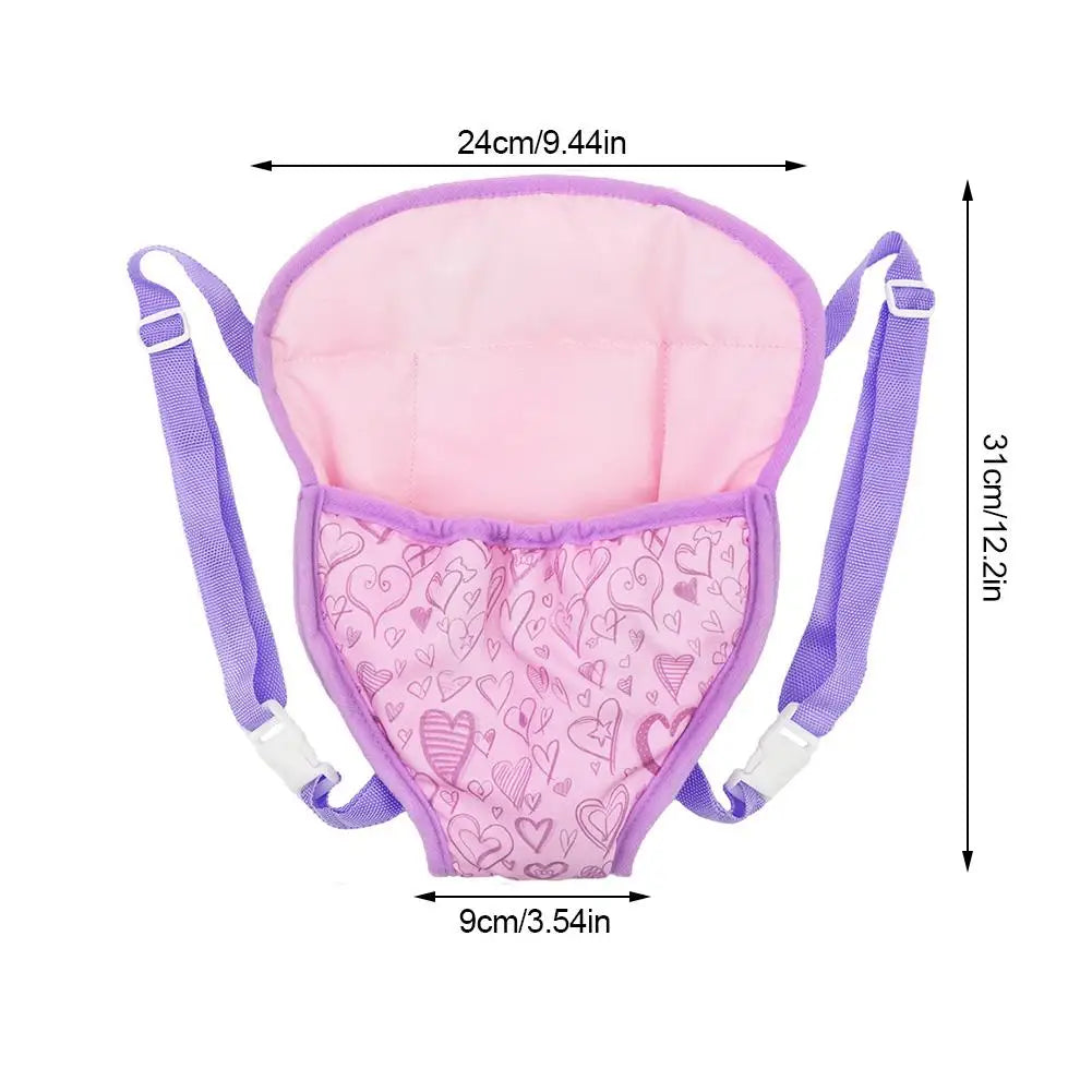 18 Inch Baby Carrier Backpack Shoulder Bag Doll Accessories Toy Doll Bag High Quality and Is Hand Made Polyester Material #2
