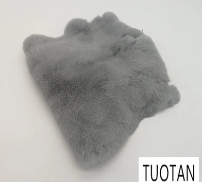 40cm X 24cm High-Quality Rex Rabbit Fur, Rex Rabbit Fur Scarf, Fur Collar, Hand Covered Pocket, Cuffs, Vamp, Kneepad Doll Making
