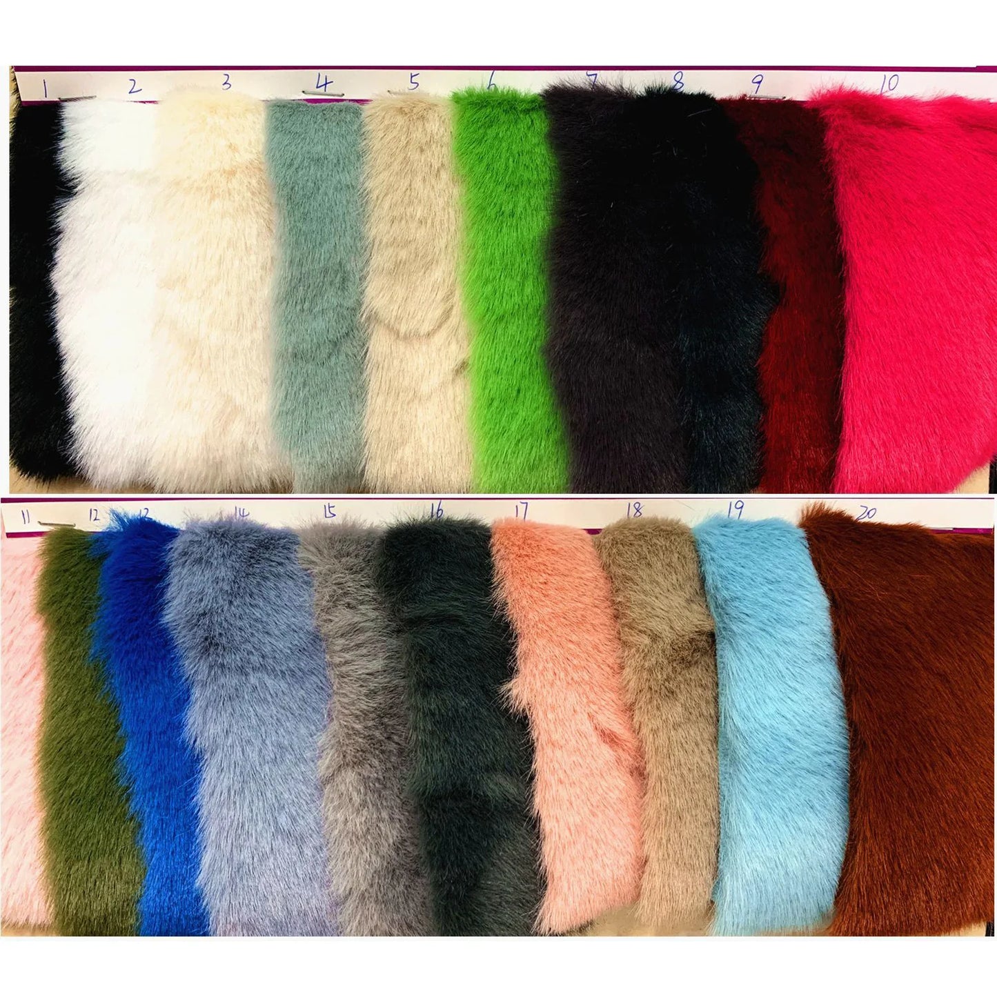 15mm Long Faux Fur 160cm Width Soft Fur Fabric High and Low Faux Mink Clothing Fabrics