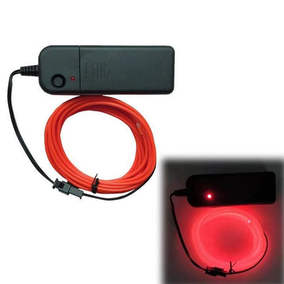 Glow EL Wire Cable LED Neon Christmas Dance Party DIY Costumes Clothing Luminous Car Light Decoration Clothes Flexible Light