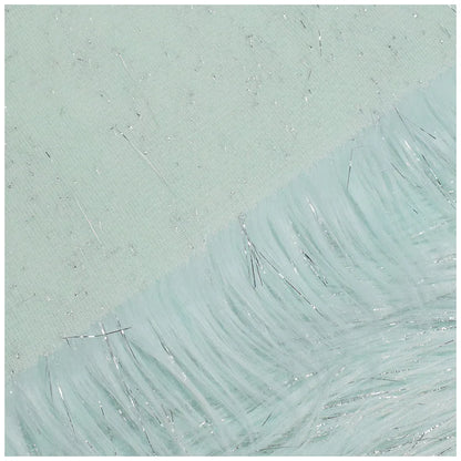 Sparkling Faux Fur Fabric, Mint Green, Long Pile Fabric, Immitation Fur for Winter Clothing, Photo Studio, Sofa, Coslplay