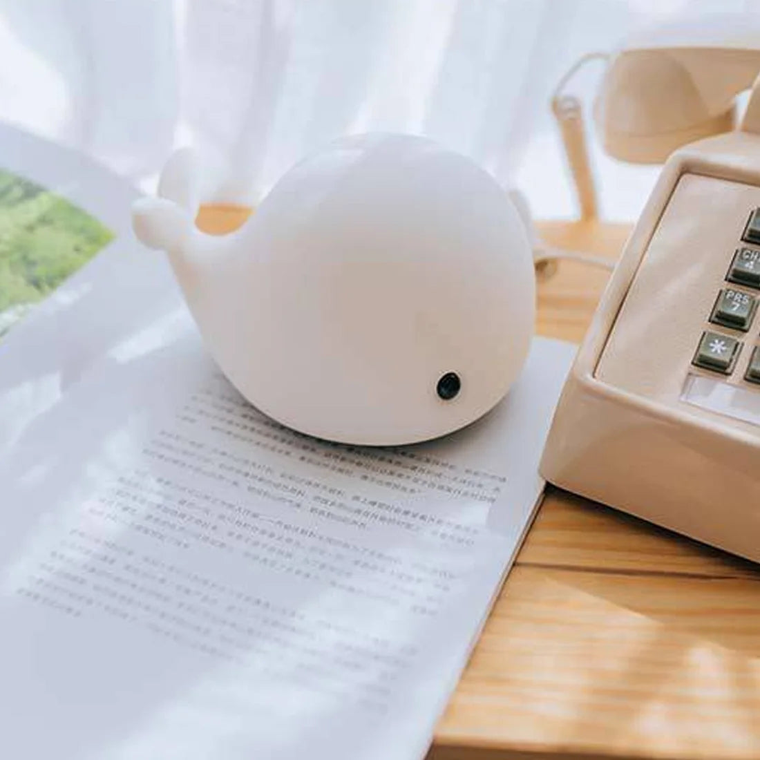 1pc Baby Room LED Night Lights Whale Cartoon Night Light Kids Bedroom Table Sleeping Lamps Children Christmas Lamp Gift