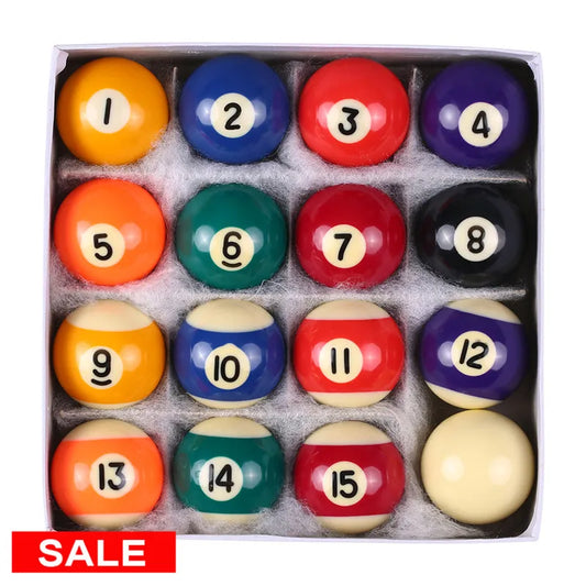 LIXADA Billiard Balls Set 16PCS 25/32/38mm Children Billiards Pool Table Balls Polyester Resin Small Cue Balls Full Set