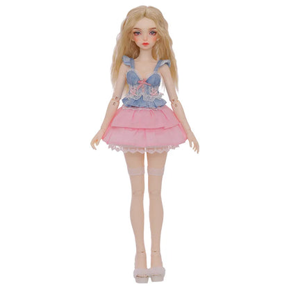 BJD Doll 1/4 Minifee Dina Ran Fairyland Ball Jointed Dolls Blue Pink Candy Girl Art Toy for Children Fairyland Iplehouse