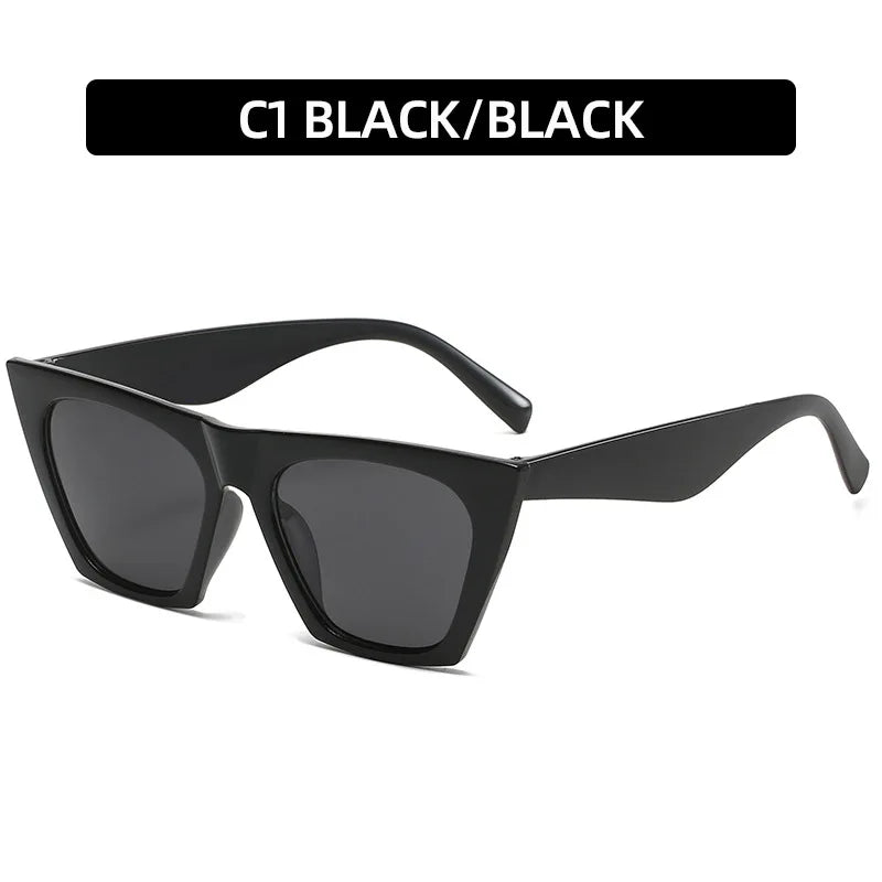 2022 New Brand Sunglasses Square Glasses Personalized Cat Eyes Colorful Sunglasses Trend Versatile Sunglasses Uv400
