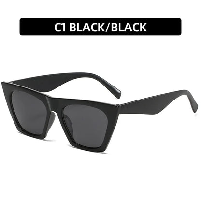 2022 New Brand Sunglasses Square Glasses Personalized Cat Eyes Colorful Sunglasses Trend Versatile Sunglasses Uv400