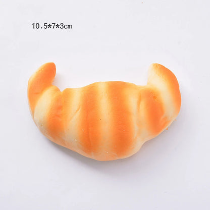 2021 Squishy Bread Toast Food Creative Simulation Donuts Slow Rising Squeeze Stress Relief Toys Spoof Tease People Desktop Toy