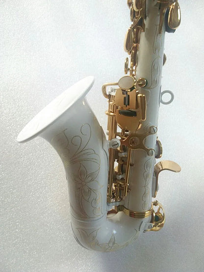 New High Quality Soprano Saxophone White Saxophone Curved Soprano Sax Complete Fittings
