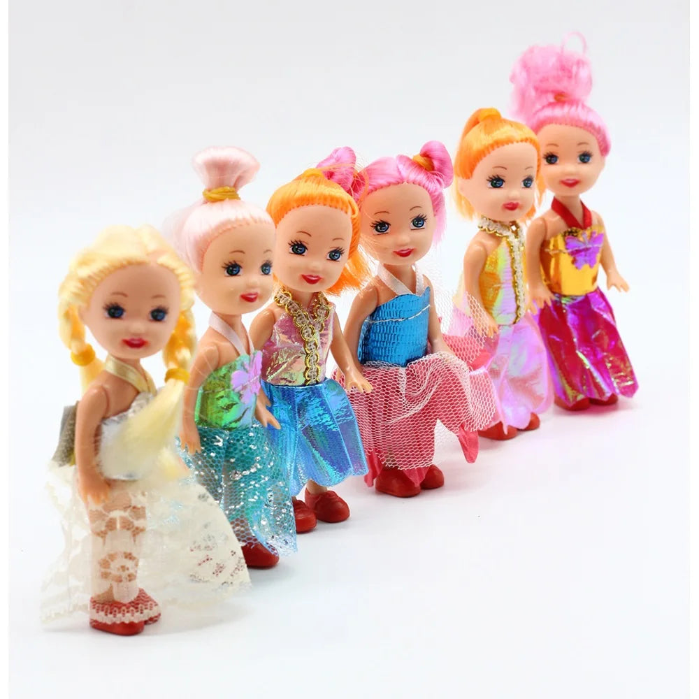 1pc 3.5inch Popular Fashion Dolls Toys Girl Dolls , Super Cute Small Dolls 10cm