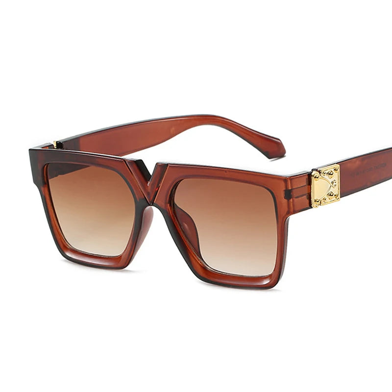 2021 Square Sunglasses Woman Luxury Brand Travel Black Rectangle Sun Glasses Female Fashion Retro Lunette De Soleil Femme