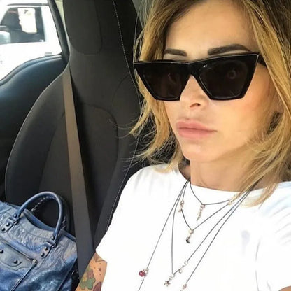 2022 New Brand Sunglasses Square Glasses Personalized Cat Eyes Colorful Sunglasses Trend Versatile Sunglasses Uv400