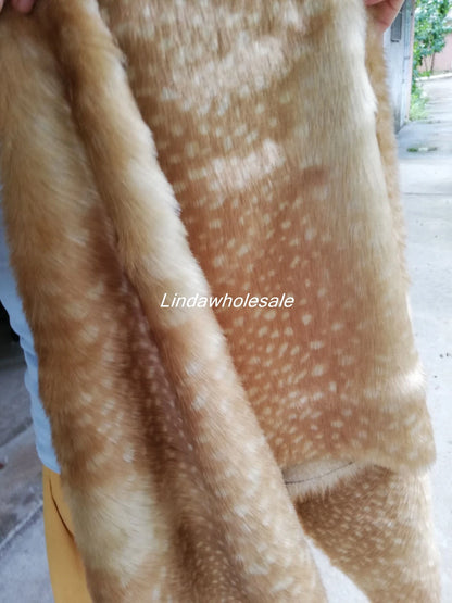 Faux Fur Fabric,plush Fabric Christmas Moose Velvet Deerskin Clothing Toy Material,160*45cm(half Yard)/Pcs